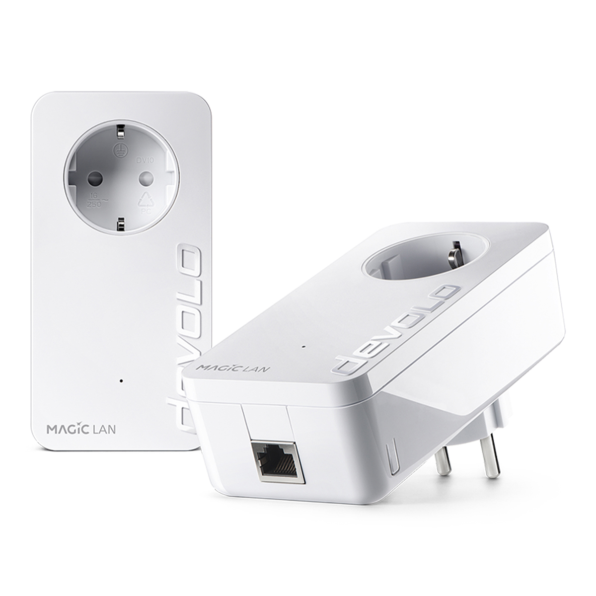 devolo Magic 2 LAN Powerline Starter Kit Powerline bis zu 2.400 Mbit/s, 1x Gigabit LAN (pro Einheit) von Devolo