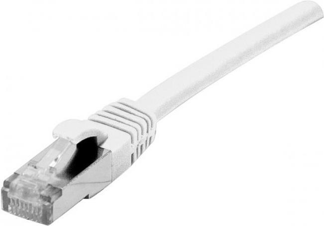 Patchkabel S/FTP, PiMF, Cat.6A (tiefgestellt), wei�, 5,0 m 10-Gigabit-f�higes Patchkabel mit RohkabelCat.7 Rohkabel und besonders schmalem Knickschutz (858645) von Dexlan