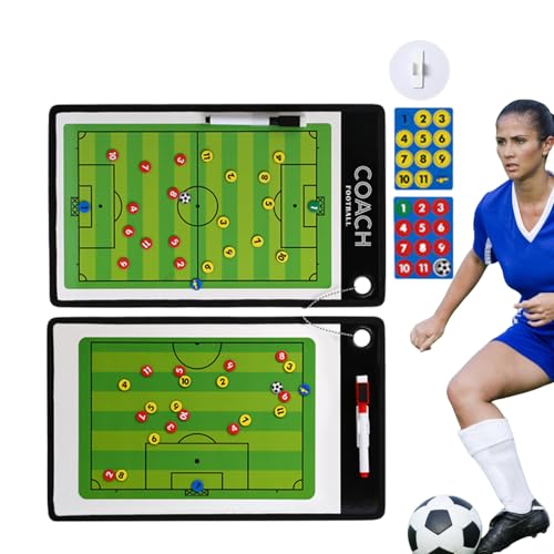 Dfstvup Soccer Dry Elease Coaching Board, Fußball -Zwischenablage für Trainer - Trockener Erase Fußballtrainergeräte | Magnetisches tragbares Tracker -Trainingstool für Baseball -Basketball -Softball Dfstvup Soccer Dry Elease Coaching Board, Fußball -Zwischenablage für Trainer - Trockener Erase Fußballtrainergeräte | Magnetisches tragbares Tracker -Trainingstool für Baseball -Basketball -Softball von Dfstvup