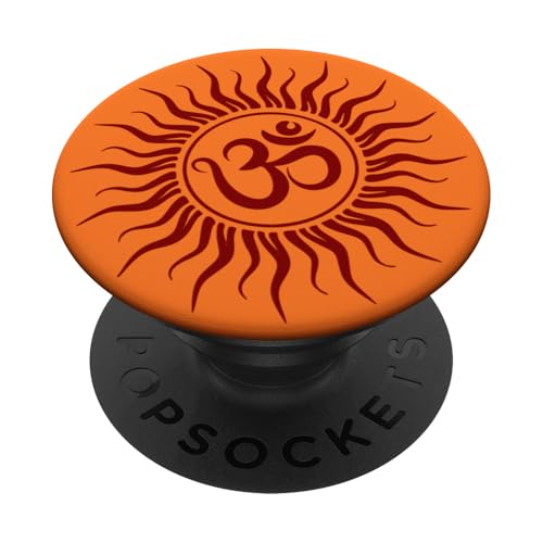 Hinduism Om, Sacred Pooja Hindu Temple PopSockets Klebender PopGrip von Dhaarmik