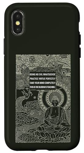 Hülle für iPhone X/XS Buddha Shakyamuni Lehre Dhammapada Buddhismus von Dharma Path