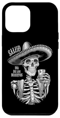 Hülle für iPhone 12 Pro Max Mexikanisches Skelett mit Sombrero Salud Tequila Trinkparty von Dia De Los Muertos Day of the Dead Men Women Tees