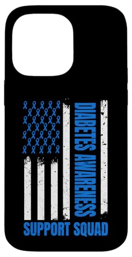 Hülle für iPhone 14 Pro Max Amerikanische Flagge Diabetes Awareness Support Squad America von Diabetes Awareness Month Design Diabetic Support