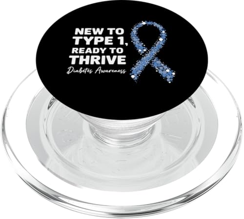 Diabetes-Bewusstsein PopSockets PopGrip für MagSafe von Diabetes Awareness and Support Apparel