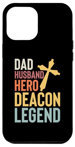 Hülle für iPhone 14 Plus Dad Husband Hero Deacon Legend Vatertag von Diakon Kirchenbeamter Design Kirche Idee