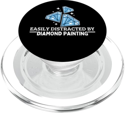 Diamantmaler lässt sich leicht durch Diamantmalerei ablenken PopSockets PopGrip für MagSafe von Diamond Painter Art Craft Supplies