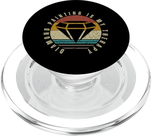 Diamond Painting Is My Therapy Lustiger Diamantmaler PopSockets PopGrip für MagSafe von Diamond Painter Art Craft Supplies