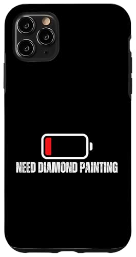 Hülle für iPhone 11 Pro Max Diamant-Maler, geringer Batteriebetrieb, benötigt Diamant-Malerei von Diamond Painter Art Craft Supplies