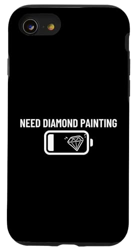 Hülle für iPhone SE (2020) / 7 / 8 Diamant-Maler, geringer Batteriebetrieb, benötigt Diamant-Malerei von Diamond Painter Art Craft Supplies