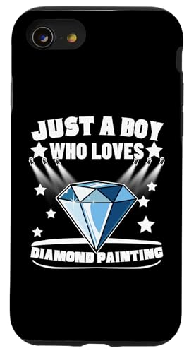 Hülle für iPhone SE (2020) / 7 / 8 Diamantmaler Nur ein Junge, der Diamantmalerei liebt von Diamond Painter Art Craft Supplies