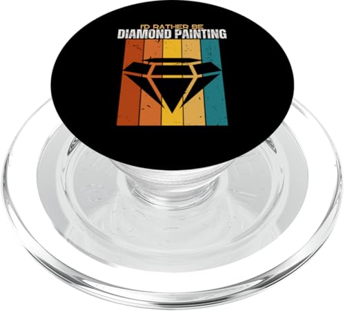 I'd Rather Be Diamond Painting Lustiger Diamantmaler PopSockets PopGrip für MagSafe von Diamond Painter Art Craft Supplies