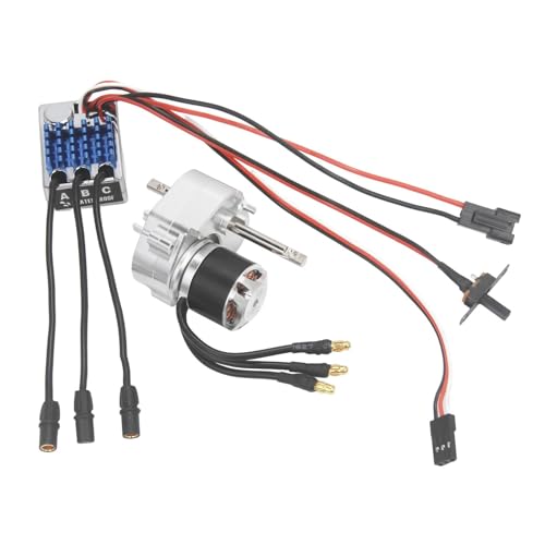 Dickly Bürstenloser Motormetallgetriebe ESC -Set Electric Speed Controller 1/12 Skala RC -Auto Easy Installation RC -Zubehör für MN82, Silber Sm3.0 Dickly Bürstenloser Motormetallgetriebe ESC -Set Electric Speed Controller 1/12 Skala RC -Auto Easy Installation RC -Zubehör für MN82, Silber Sm3.0 von Dickly