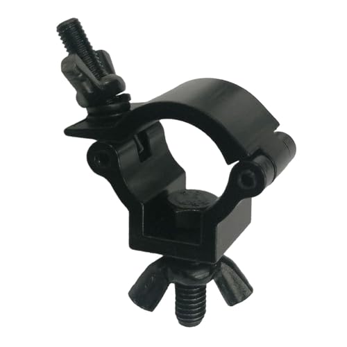 Dickly Robuste O-Klemme, Bühnenlichtklemme für Moving Head Beam, Schwarz für 24 bis 26mm von Dickly