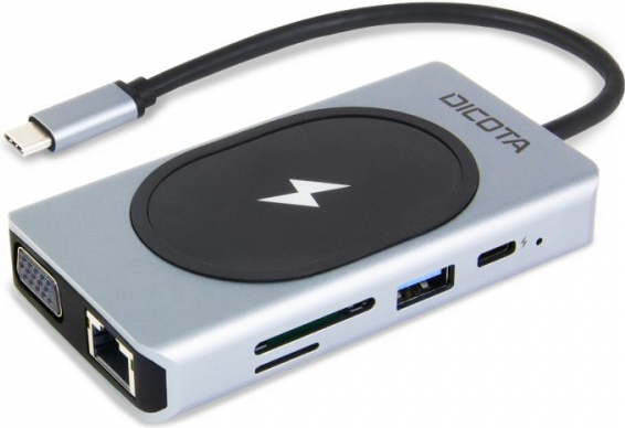 Dicota USB-C 10-in-1 Charging Hub 4K PD 100W silver - PC-/Server Netzteil - Typ C (D32059) von Dicota