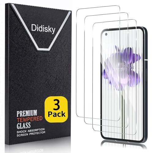 Didisky 3 Pack Schutzfolie für Nothing Phone (1), 9H Panzerglas Displayschutzfolie, Einfach zu installieren, Kratzfest, HD Klar von Didisky