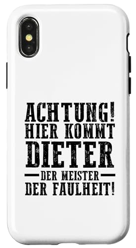 Hülle für iPhone X/XS Vorname Dieter von Dieter Geschenk
