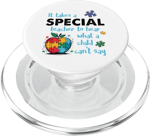 Autismus-Bewusstsein, Sonderunterricht, Lehrer, Bewusstsein für autistische Kinder PopSockets PopGrip für MagSafe von Different & Proud Autism Wear.USA