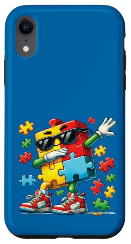 Autismus-Bewusstsein – Dabbing Puzzle Autistic Kids Awareness Hülle für iPhone XR von Different & Proud Autism Wear.USA