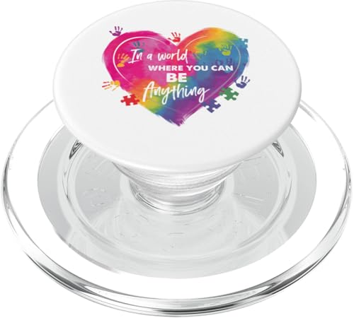 Be Kind Autistic Kid Autism Awareness Anti-Mobbing Kindness PopSockets PopGrip für MagSafe von Different & Proud Autism Wear.USA