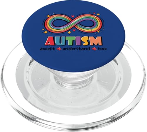 Nationaler Monat zur Sensibilisierung für autistische Kinder, Mutter PopSockets PopGrip für MagSafe von Different & Proud Autism Wear.USA