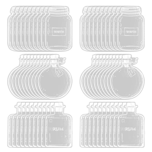 Diggtor 120 Stück Transparente Lesezeichen Aus Getrockneten Blumen, Handgefertigte DIY-Lesezeichen Aus Gepressten Blumen, Durchsichtige Lesezeichen mit Blumenseitenclips zum Selbermachen von Diggtor