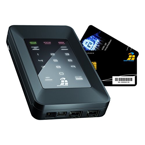 Digittrade HS256S 500GB Externe High Security Festplatte 2,5 Zoll mit 256-Bit AES Hardwareverschlüsselung, Smartcard & PIN von Digittrade