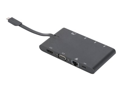 DIGITUS Dockingstation USB3.0/C  9xBu Universal Travel sw von Digitus