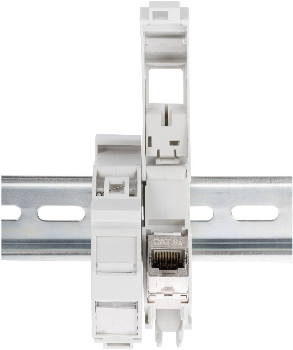 DIGITUS Hutschinenadapter für Keystone Module IP20 Beschrift DIGITUS Hutschinenadapter für Keystone Module IP20 Beschrift von Digitus
