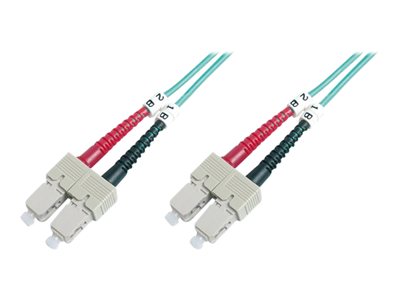 DIGITUS LWL Patchkabel SC -> SC 2.00m  Multimode Duplex OM3 von Digitus