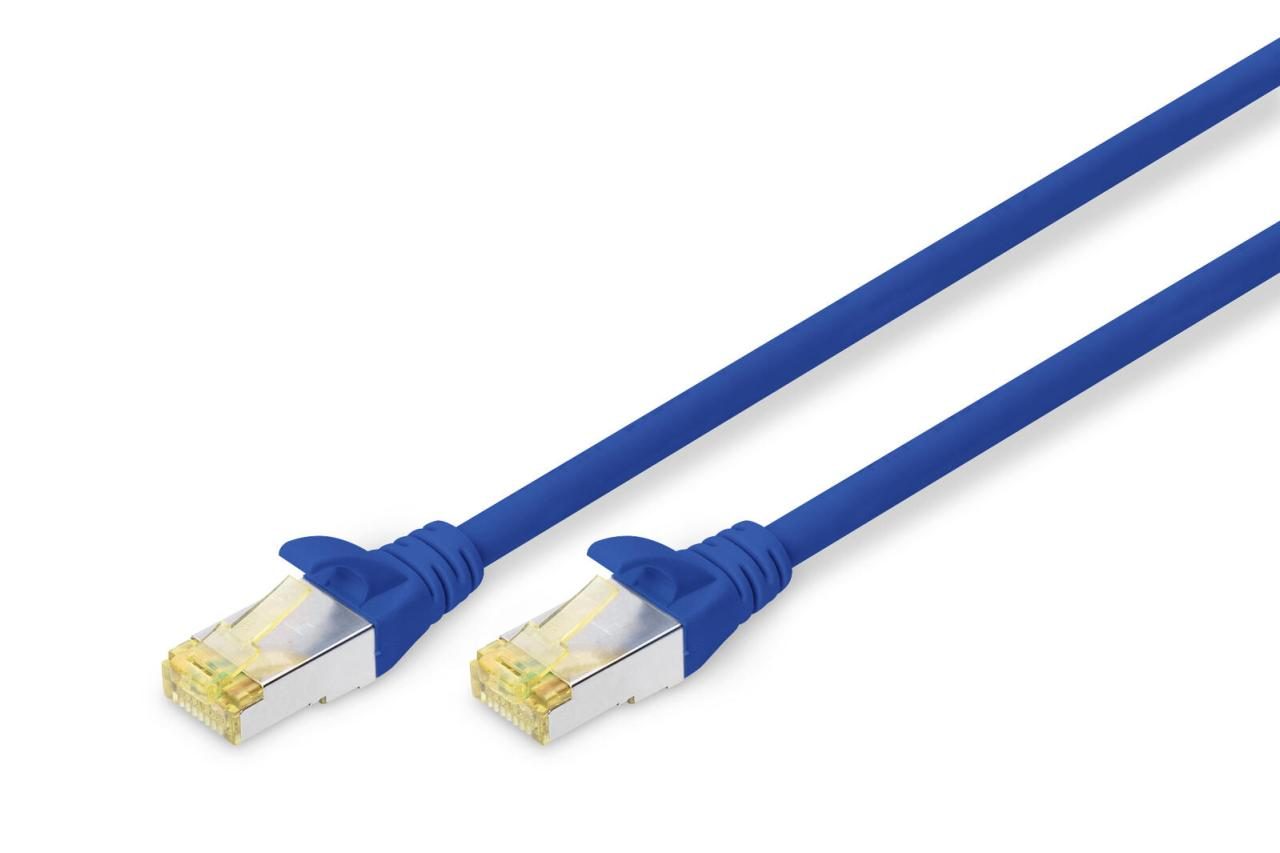 DIGITUS Patch-Kabel RJ-45 (M) zu RJ-45 (M) 7m Kupfer S/FTP Cat 6a blau (DK-16... von Digitus