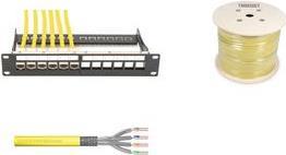 DIGITUS Professional - Bulkkabel - 100 m - SFTP -Cat.7a Rohkabel - IEEE 802.5/IEEE 802.3 - halogenfrei, robust - Gelb, RAL 1016 von Digitus