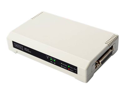 DIGITUS USB & Parallel Print Server, 3-Port 2x USB A, 1x DB- von Digitus