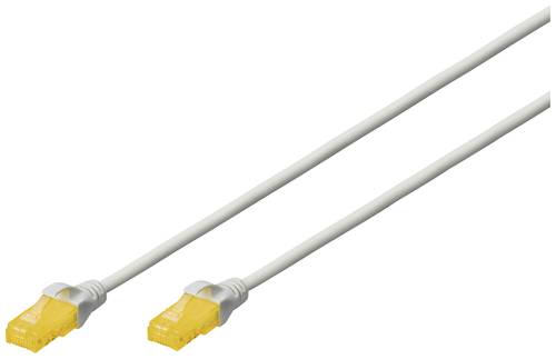 Digitus DK-1617-A-050S RJ45 Netzwerkkabel, Patchkabel CAT 6a U/UTP 5.00m Grau Geschirmt, Halogenfrei von Digitus