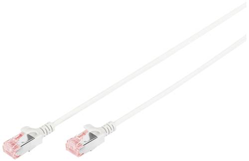 Digitus DK-1624-025S RJ45 Netzwerkkabel, Patchkabel CAT 6 U/FTP 2.50m Weiß doppelt geschirmt, Flamm von Digitus