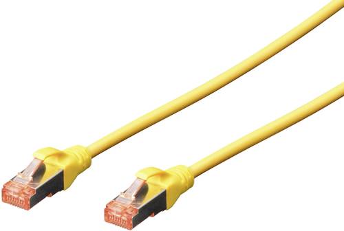 Digitus DK-1644-005/Y RJ45 Netzwerkkabel, Patchkabel CAT 6 S/FTP 0.50m Gelb Halogenfrei, verdrillte von Digitus