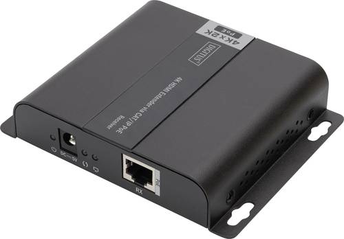 Digitus DS-55125 1 Port HDMI-Empfänger Extender über Netzwerkkabel, Metallgehäuse, Ultra HD-fähi von Digitus
