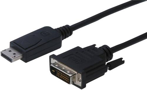 Digitus DisplayPort / DVI Adapterkabel DisplayPort Stecker, DVI-D 24+1pol. Stecker 2.00m Schwarz AK- von Digitus