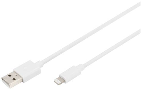 Digitus Handy, Apple iPad/iPhone/iPod, Computer, Notebook Ladekabel [1x USB-A - 1x Lightning] 2m USB von Digitus