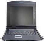 Digitus Professional DS-72210-1GE - KVM-Konsole mit KVM-Switch - 1 Anschl�sse - Deutsch - 43,2 cm (17") - Rack - einbauf�hig - 1280 x 1024 - 1000:1 - Schwarz, RAL 9005 - 1U (DS-72210-1GE) von Digitus