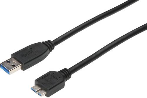 Digitus USB-Kabel USB 3.2 Gen1 (USB 3.0 / USB 3.1 Gen1) USB-A Stecker, USB-Micro-B 3.0 Stecker 0.25m von Digitus