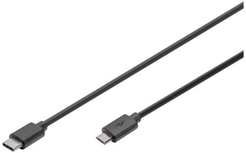 Digitus USB-Kabel USB 3.2 Gen1 (USB 3.0 / USB 3.1 Gen1) USB-C® Stecker, USB-Micro-B Stecker 1.80m S von Digitus