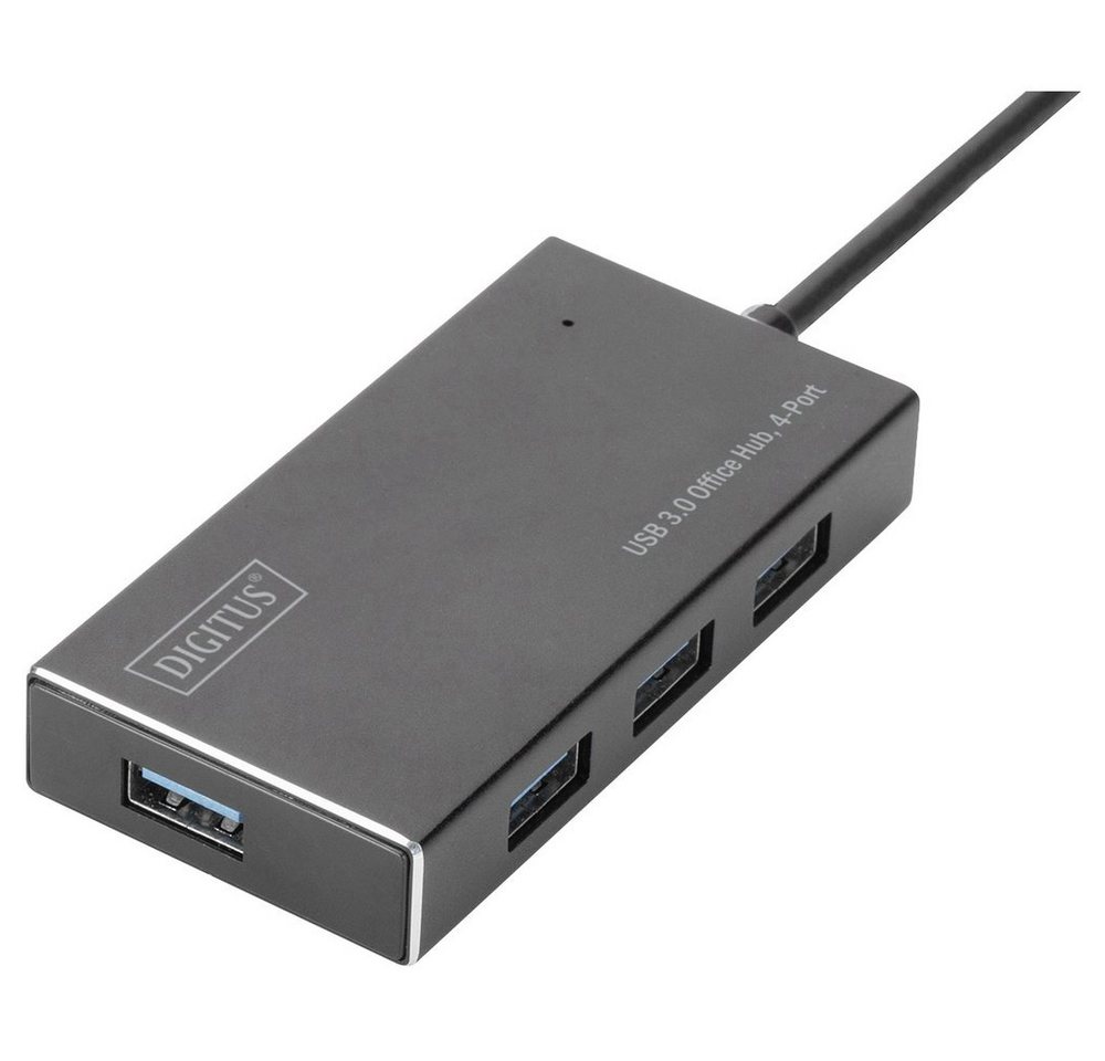 Digitus USB-Verteiler Digitus DA-70240-1 4 Port USB 3.2 Gen 1-Hub (USB 3.0) Metallgehäuse Sc von Digitus