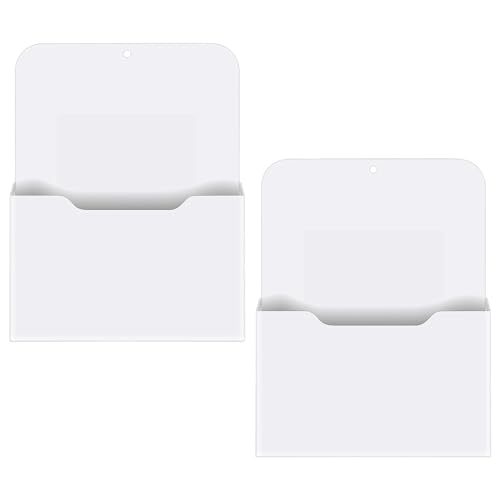 Diheohg 2 Pack Magnetische Akten Halter - Papier Halter, Organisator,HäNgende Wand Akten Organisator BüRo Bedarf Aufbewahrung,Magazin Mail Organizer Fall für,Planer,Brief von Diheohg