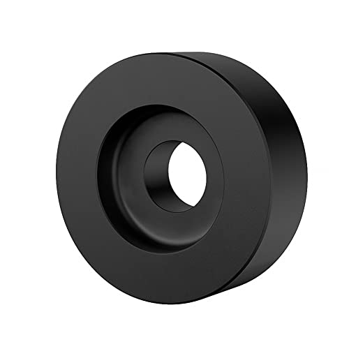 Diheohg Aluminium-45-RPM-Plattenspieler-Adapter für 7-Vinyl SL1200-Serie LP-Vinyl-Plattenspieler-ZubehöR, Schwarz von Diheohg