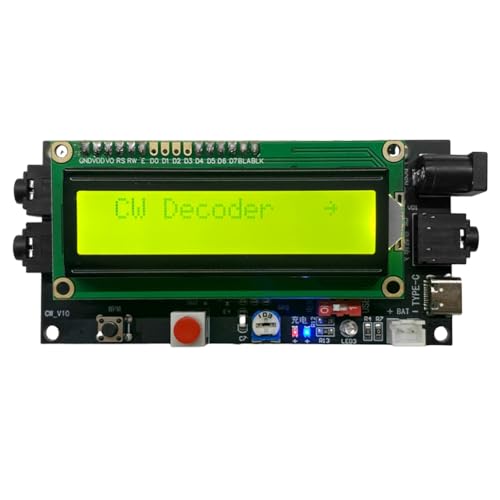 Diheohg DC 5-12 V 500 MA Radio-Morsecode-Decoder Morsecode-Übersetzer Amateurfunk mit Digitalem LCD von Diheohg