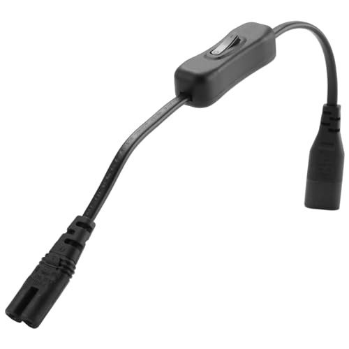 Diheohg Leistung VerläNgerung Kabel, Iec320 C7 Bis C8 Power Adapter VerläNgerung Kabel mit Schalter Steuerung mit 8" -Schnittstelle von Diheohg