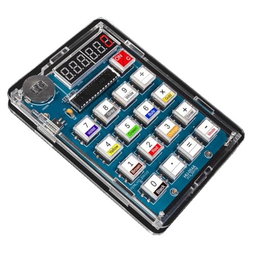 Diheohg Rechner DIY Kit Hochwertiger Rechner DIY Kit Abs 51 Mikrocontroller Selbstgebauter Digitaler Röhrenrechner Platine Schweißtraining Elektronisches Kit von Diheohg