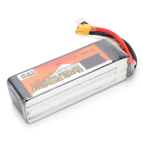 RC Lipo Akku, 14.8V 5000mAh 40C 4S XT60 Stecker LiPo Akku für RC Drone Auto Flugzeug von Dilwe