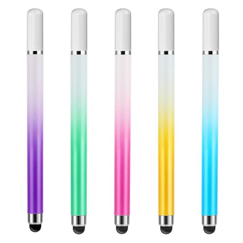 Dimeho Eingabestifte 5 Stück Tablet Stift für Alle Tablets Universal 2 in 1 Stylus Pen Touchscreen Stift Hohe Präzision und Empfindlichkeit für Alle universellen Touchscreen-Geräte von Dimeho