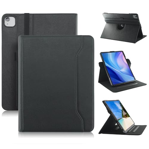 DINGGUAGUA Schutzhülle für Apple iPad Pro 13 Zoll M4 2024, PU-Leder, Business Cover, iPad Air (M2) 13 Zoll / iPad Pro 12,9 Zoll 2022/2021 mit 360 Grad drehbarem Ständer, automatischer von DingGuagua